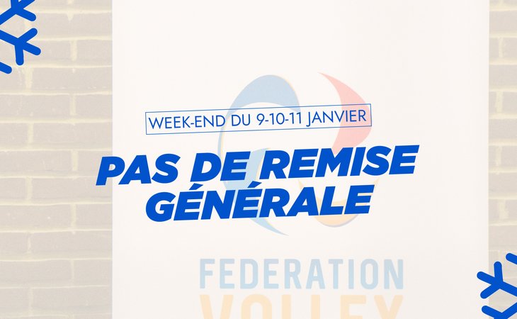 PAS de remise générale - Week-end du 9/10/11 janvier 2026