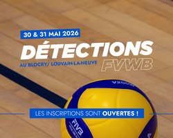Inscriptions au week-end de détections 2026