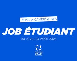 Job étudiant du 10 au 28 août 2026 !