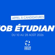 Job étudiant du 10 au 28 août 2026 !