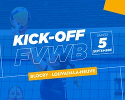  KICK-OFF FVWB  2026 le 5 septembre à Louvain-la-Neuve !