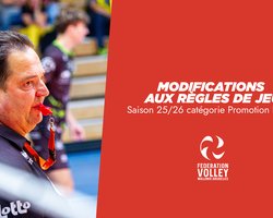 Modification aux règles de jeu - Saison 25-26 - Promotion FVWB