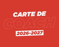 Carte de coach saison 2026-2027