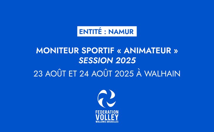 Formation MS Animateur Namur - Walhain - 23 et 24 août 2025