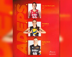 La Ministre des Sports a octroyé 3 contrats Pro ADEPS pour le volleyball !