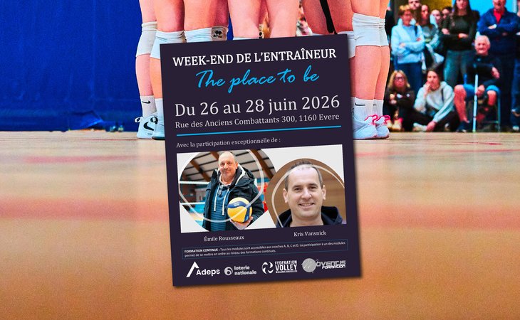 Week-end de l'entraineur - 26, 27 et 28 juin 2026 !