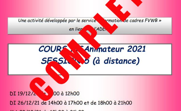 Formation MSAnimateur 2021/5