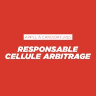 Appel à candidatures - Responsable cellule arbitrage