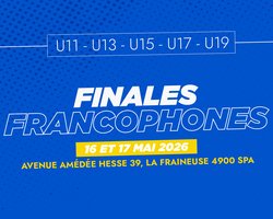 Finales francophones jeunes - 16 et 17 mai à Spa !